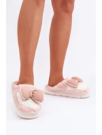 Pantofle S Mašlí Růžové model 21681735 - Boto Pantofle S Mašlí Růžové model 21681735 - Boto