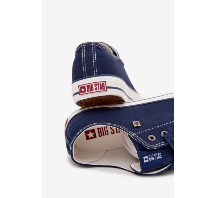 Pánské Nízké Tenisky Materiálové Big Star DD174503 Tmavě Modré