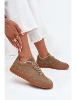 Dámské semišové sneakersy Big Star model 21705779 HIPOLY SYSTEM Béžové - Big Star Shoes Dámské semišové sneakersy Big Star model 21705779 HIPOLY SYSTEM Béžové - Big Star Shoes