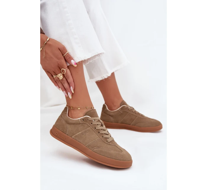 Dámské semišové sneakersy Big Star model 21705779 HIPOLY SYSTEM Béžové - Big Star Shoes Dámské semišové sneakersy Big Star model 21705779 HIPOLY SYSTEM Béžové - Big Star Shoes