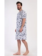 Pánská noční košile s krátkým rukávem Surfing