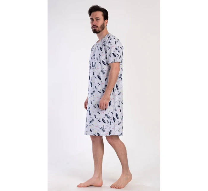 Pánská noční košile s krátkým rukávem Surfing