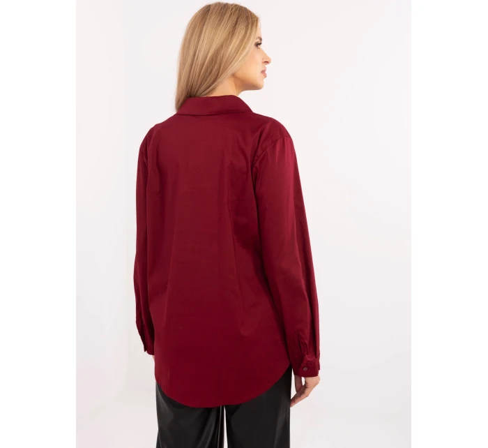 Koszula DHJ KS model 20752443 bordowy - FPrice