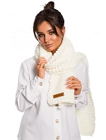 Dlouhá zimní šála s aplikací loga BK041 - ecru - BE