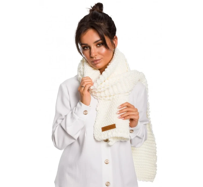 Dlouhá zimní s nášivkou ecru BE model 18002266 - BeWear Dlouhá zimní s nášivkou ecru BE model 18002266 - BeWear