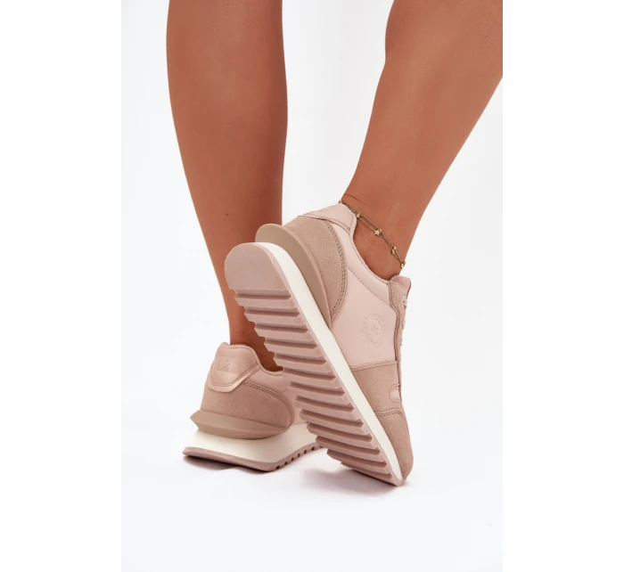 Dámské kožené tenisky Big Star HI-POLY SYSTEM – nude Dámské kožené tenisky Big Star HI-POLY SYSTEM – nude