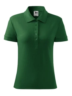 Cotton Heavy polokošile dámská lahvově zelená