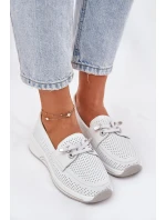 Dámské polobotky na platformě 56C2101 Bílá - Artiker Dámské polobotky na platformě 56C2101 Bílá - Artiker