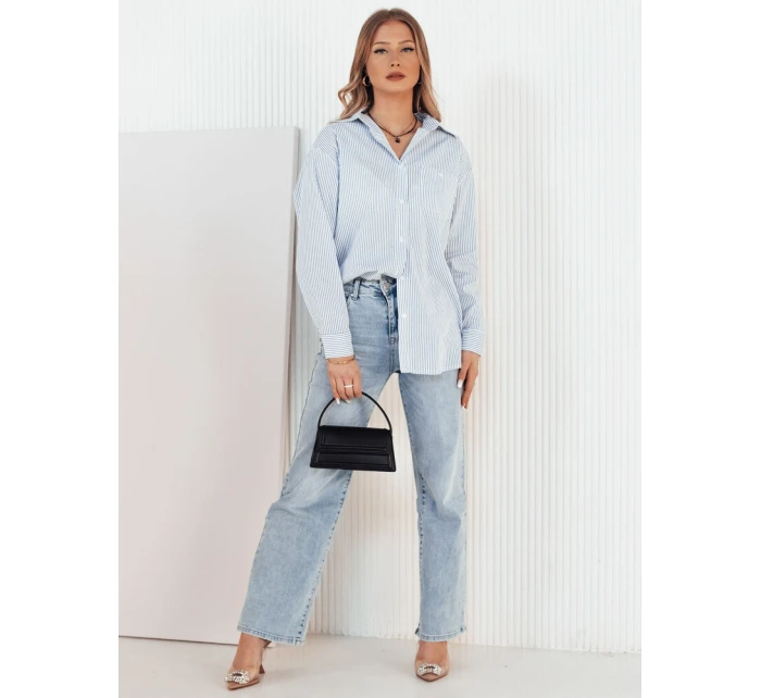 Dámská pruhovaná košile SEMENA bílá FashionStreet DY0414