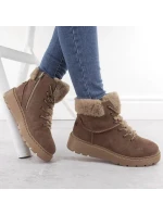 Boty s kožešinou W model 20739487 - Rieker Boty s kožešinou W model 20739487 - Rieker