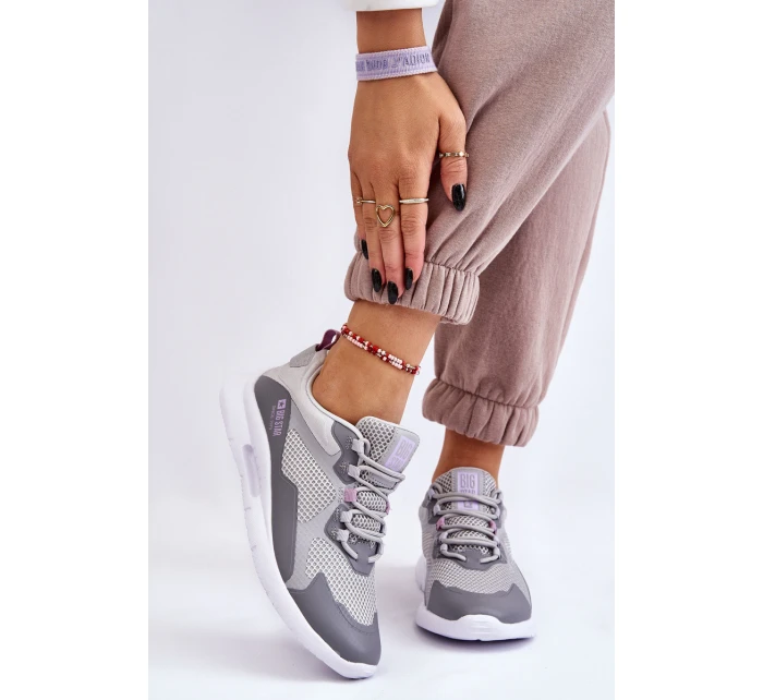 Dámská sportovní obuv Tenisky Big Star LL274371 Šedá Dámská sportovní obuv Tenisky Big Star LL274371 Šedá