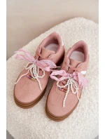 Dámské Tenisky Na Platformě S Ozdobami Růžové Vinness Dámské Tenisky Na Platformě S Ozdobami Růžové Vinness