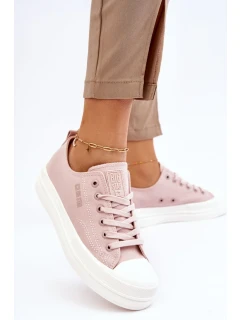 Nízké šněrovací tenisky Big Star LL274970 Nude