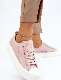 Nízké šněrovací tenisky Big Star LL274970 Nude