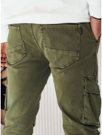 Pánské jogger cargo kalhoty zelené Dstreet UX4145