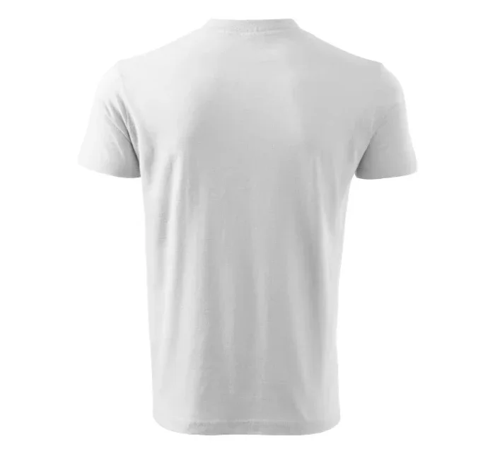 V-neck tričko unisex bílá