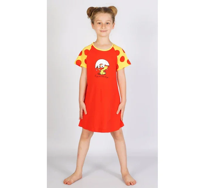 Dětská noční košile s krátkým rukávem Malé model 15847273 - Vienetta Kids Dětská noční košile s krátkým rukávem Malé model 15847273 - Vienetta Kids