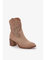 Boty na podpatku model 209416 Step in style Boty na podpatku model 209416 Step in style