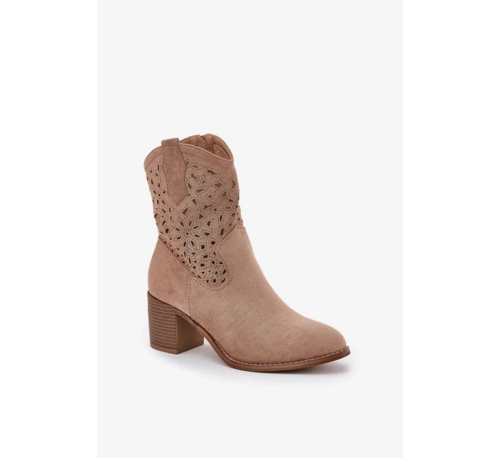 Boty na podpatku model 209416 Step in style Boty na podpatku model 209416 Step in style