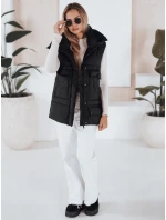 Dámská vesta nadměrné velikosti černá Dstreet model 21966330 - FashionStreet