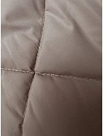 Dámská dlouhá vesta oversize tmavě béžová (5M3165-84)