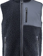 James Harvest Kingsley Fleece Vest Men Pánská fleecová vesta Sherpa "Two-Tone" 62.1501 navy