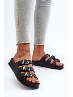 Dámské gumové pantofle ZAXY JJ285058 Černé