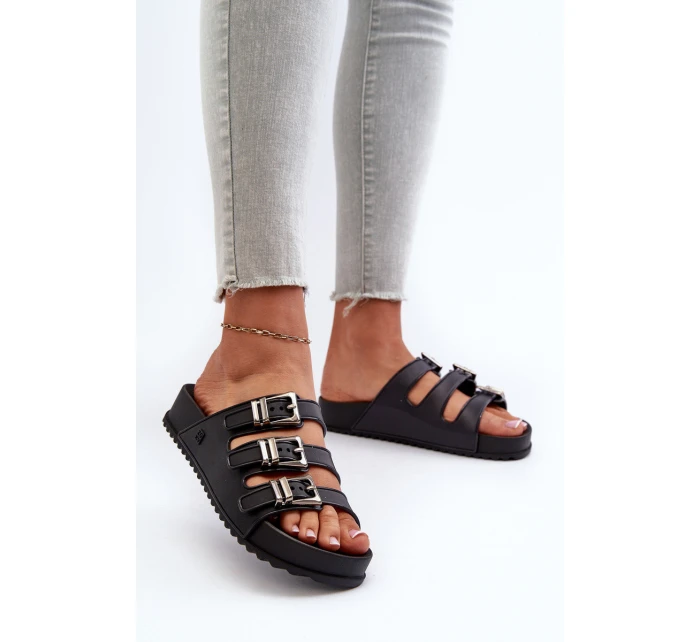 Dámské gumové pantofle model 21661679 Černé - Zaxy