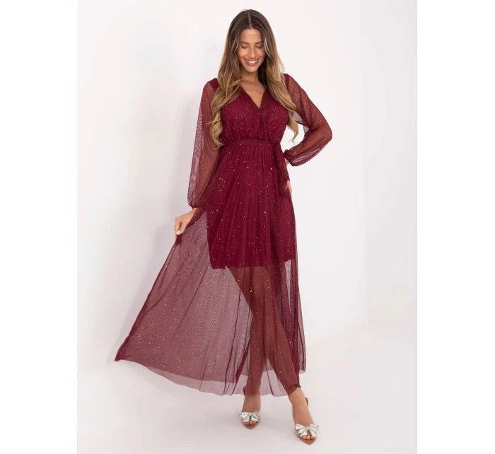 Sukienka IT SK model 21717711 bordowy - FPrice