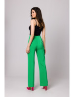 K162 Kalhoty s vysokým pasem - zelené
