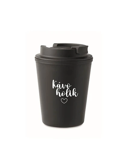 KÁVOHOLIK - černý termohrnek 300 ml KÁVOHOLIK - černý termohrnek 300 ml