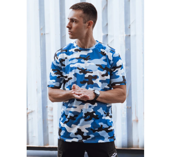 Pánské indigové moro tričko Dstreet RX5593