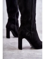 Dámské kozačky Na Vysokém Podpatku Černé Love model 21540237 - Boto