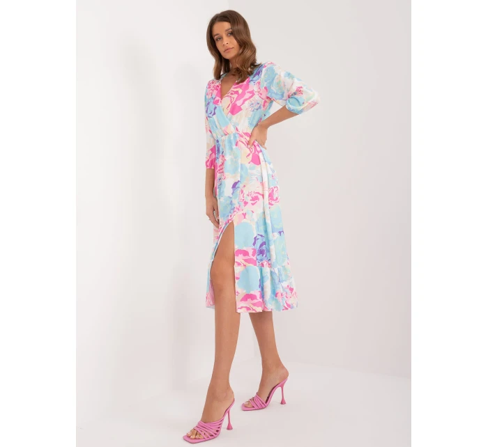 Sukienka WN SK 704 model 21142002 jasny niebieski - FPrice Sukienka WN SK 704 model 21142002 jasny niebieski - FPrice