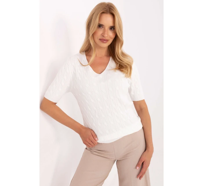 Svetr s krátkým rukávem  model 217330 Factory Price