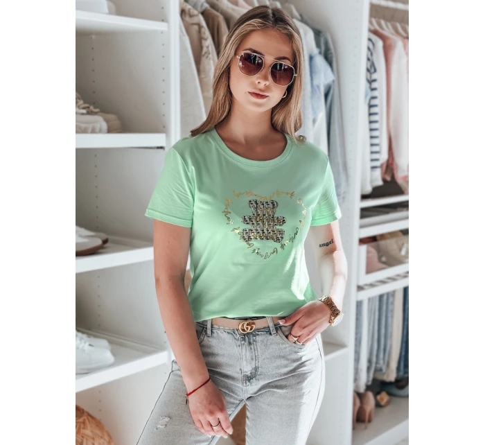 dámské tričko s medvídkem mint Dstreet model 21984287 - FashionStreet