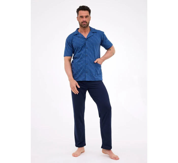 Pyžamo Cornette 318/57 cr/r S-2XL pánské rozepínací