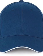 K-up KP 185 6 panelová sandwich kšiltovka 20.0185 royal blue/white