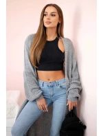 Svetr dlouhý kardigan šedý Svetr dlouhý kardigan šedý