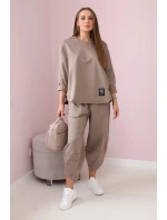 Bavlněná mikina kalhoty set fango Bavlněná mikina kalhoty set fango