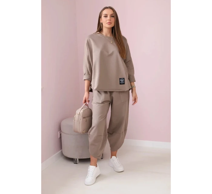 Bavlněná mikina kalhoty set fango Bavlněná mikina kalhoty set fango