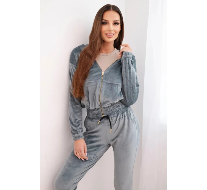 Dámská bavlněná 3-dílná souprava s mikinou, topem a tepláky růžový neon Dámská bavlněná 3-dílná souprava s mikinou, topem a tepláky růžový neon