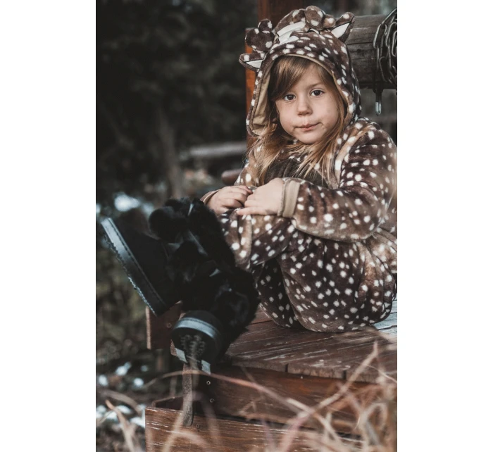 Dětské teplé sněhule Černé model 21600339 - Boto Dětské teplé sněhule Černé model 21600339 - Boto