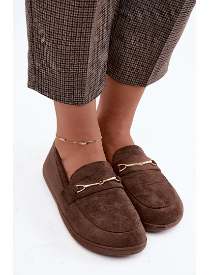 Barefoot se Zlatým Detalem Hnědé model 22359940 - Boto Barefoot se Zlatým Detalem Hnědé model 22359940 - Boto