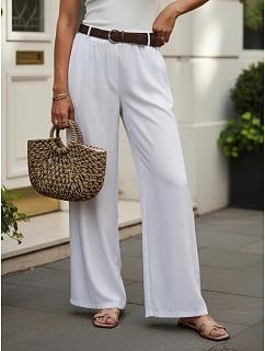 Spodnie damskie z z białe model 22224991 - FashionStreet
