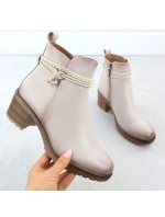 Dámské béžové zateplené boty na klínku Potocki Z25-SZ12690 Dámské béžové zateplené boty na klínku Potocki Z25-SZ12690