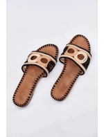 Dámské Pantofle Na Plochém Podpatku Černé model 21702279 - Boto Dámské Pantofle Na Plochém Podpatku Černé model 21702279 - Boto