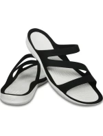 Dámské sandály Swiftwater W 203998 066 Černá s bílou - Crocs Dámské sandály Swiftwater W 203998 066 Černá s bílou - Crocs