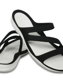 Dámské sandály Swiftwater W 203998 066 Černá s bílou - Crocs