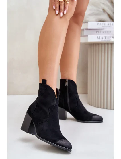 Boty na podpatku model 202056 Step in style Boty na podpatku model 202056 Step in style